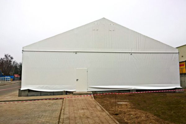 Hala namiotowa biała szeroka Białystok