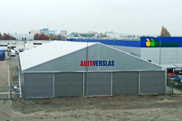 Hala aluminiowa z zewnątrz