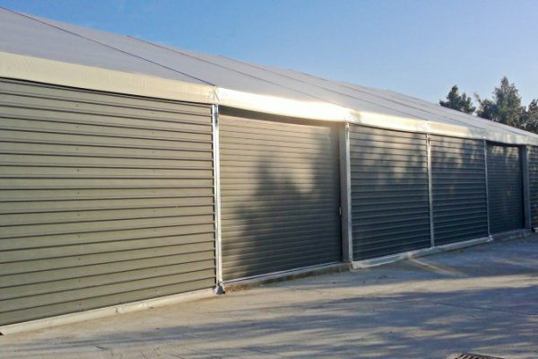 Wnętrze hali namiotowej aluminiowej