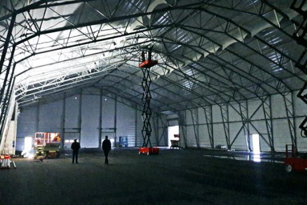 Montaż stelarza hali namiotowej Białystok