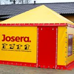 Żółta hala namiotowa Białystok
